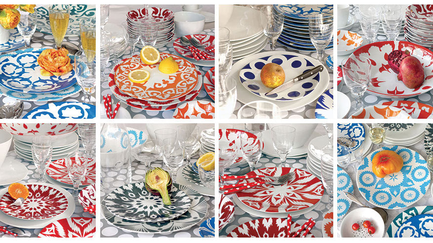 Vaisselle colorée Tsé & Tsé d'inspiration ouzbek