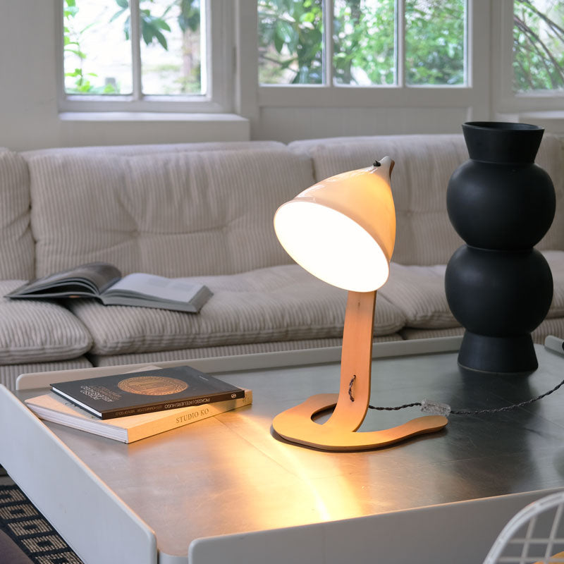 GRANDE CORNETTE À POSER, bois blond