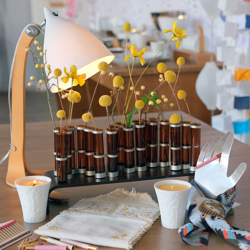PETIT VASE D'AVRIL ROUX