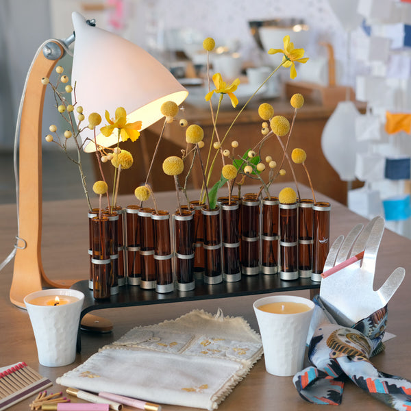 PETIT VASE D'AVRIL ROUX