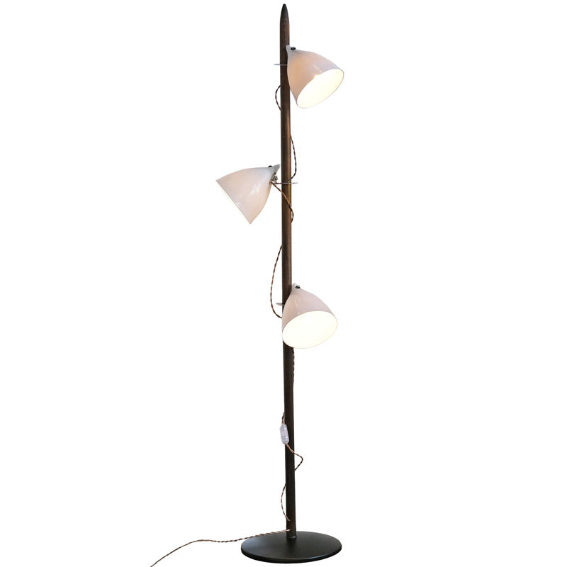 THE PERCH - Floor Lamp 165cm - Brown Wood