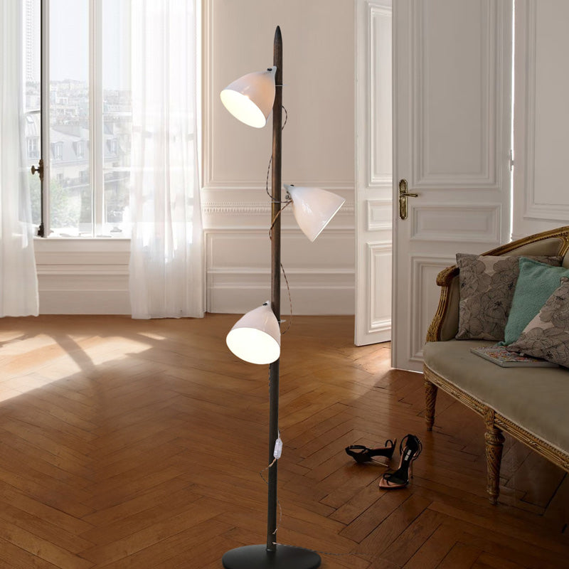 THE PERCH - Floor Lamp 165cm - Brown Wood