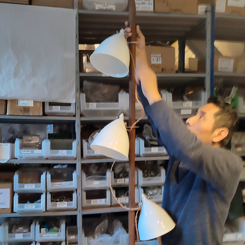 LE PERCHOIR - Lampadaire 165cm - Bois Doré