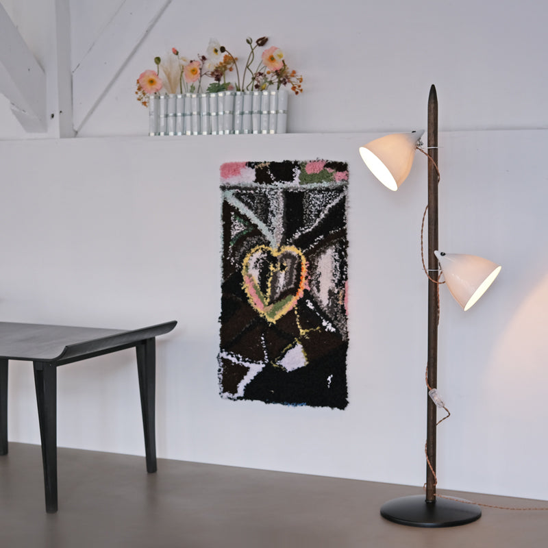 THE PERCH - Floor Lamp 130cm - Brown Wood