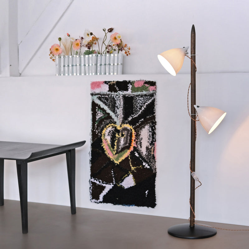 LE PERCHOIR - Lampadaire 130cm - Bois Brun
