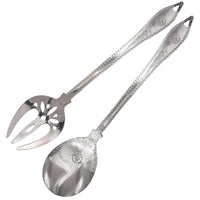 STAMPED SALAD SERVERS