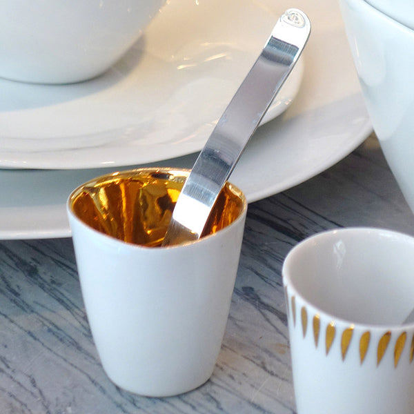 Tasse doseuse en café - Bol doseur café | Plateau rangement en café blanc  avec cuillère en acier inoxydable pour sel thé Eayoly