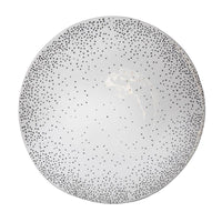 grande assiette de présentation à pois argentés - tsé tsé