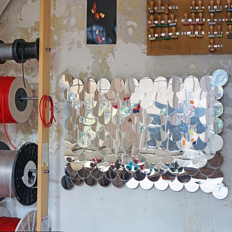 miroir sirène fait main dans l'atelier de fabrication - tsé tsé
