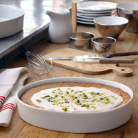 plat à gratin ou gateau irrégulier en porcelaine blanche - tsé tsé
